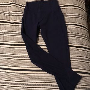 Lululemon blue mesh pants